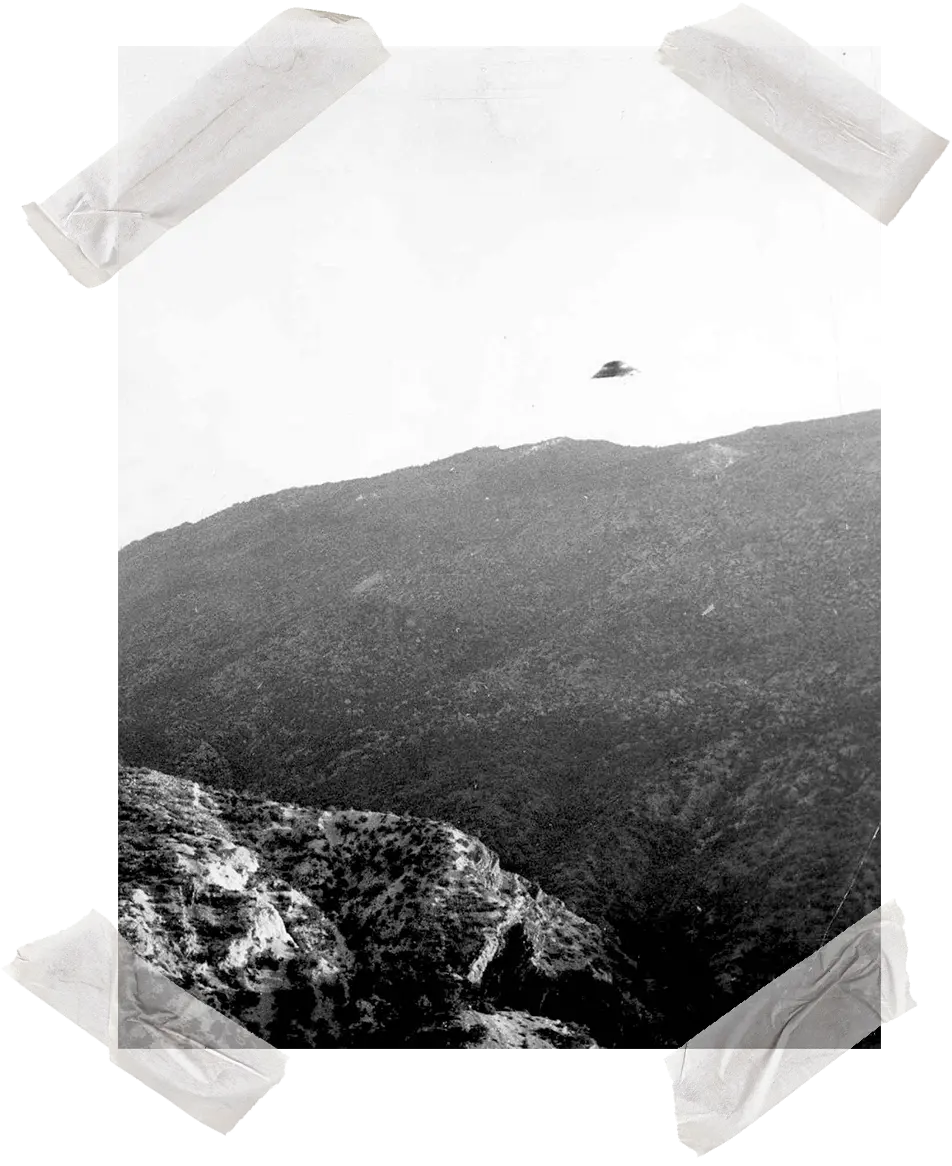 Image of UFO taken in Riverside, CA in 1951